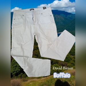 *0736 Buffalo David Bitton mid rise skinny ankle pants women 12 / 32